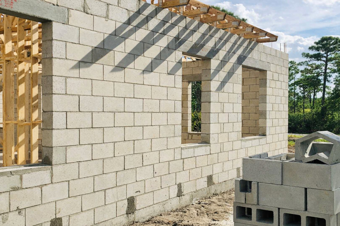 Foundation block wall installation